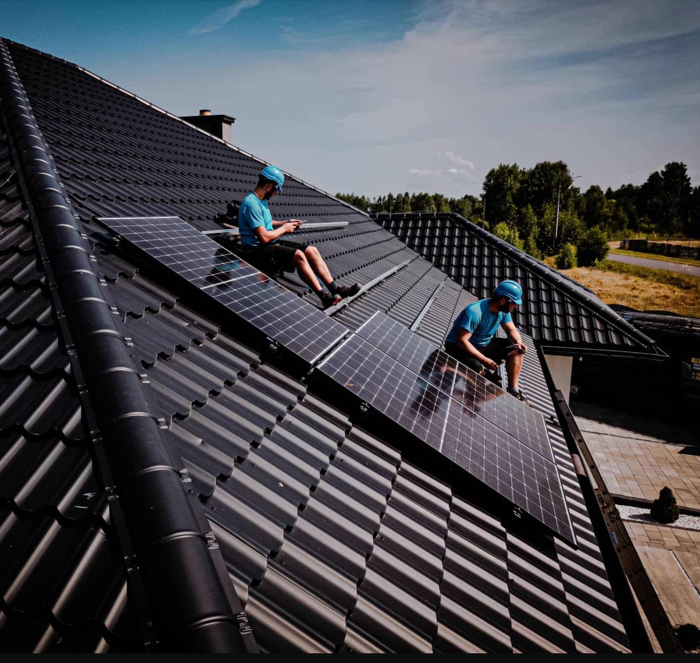 A website and internal system for a renewable energy and construction business