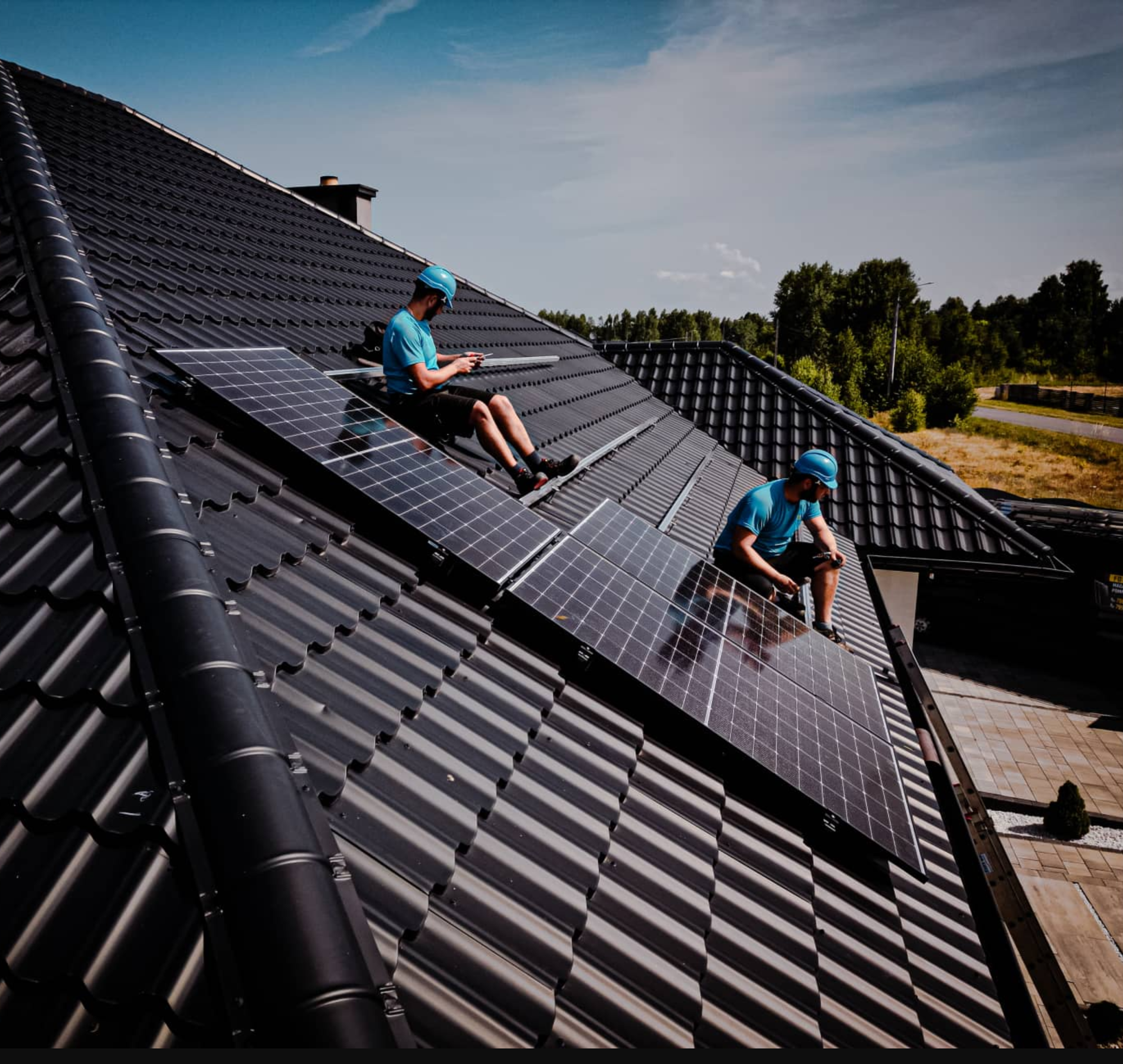 A website and internal system for a renewable energy and construction business